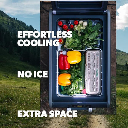 Dometic Portable Refrigerator and Freezer with ICE Maker, Powered by AC/DC or Solar