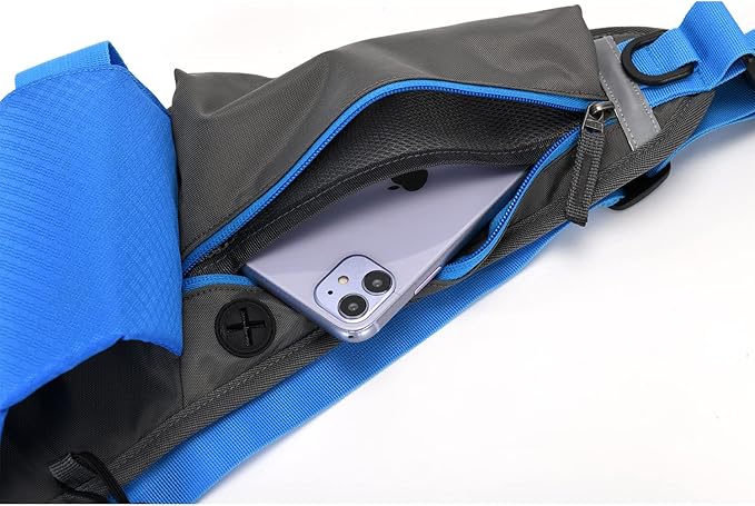 Clakllie Reflective Running Waist Packs Belt Bag Casual Hiking Traveling Cycling for Women Crossbody Bag Fanny Pack