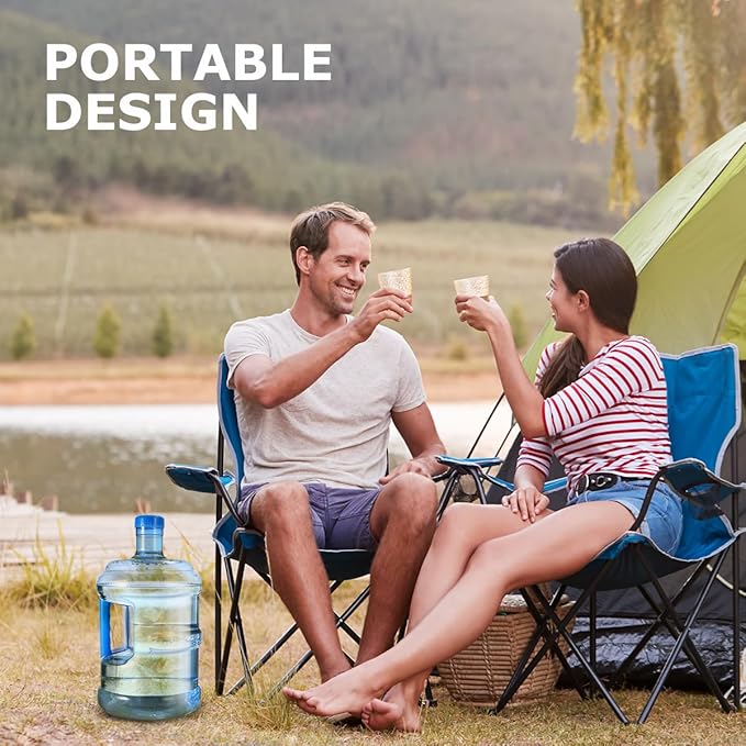 Kisangel 1.3 Gallon Kettle 5L Water Barrel Water Bottle with Handle Hiking Jug Bottle for Travel Sport Container Accessories