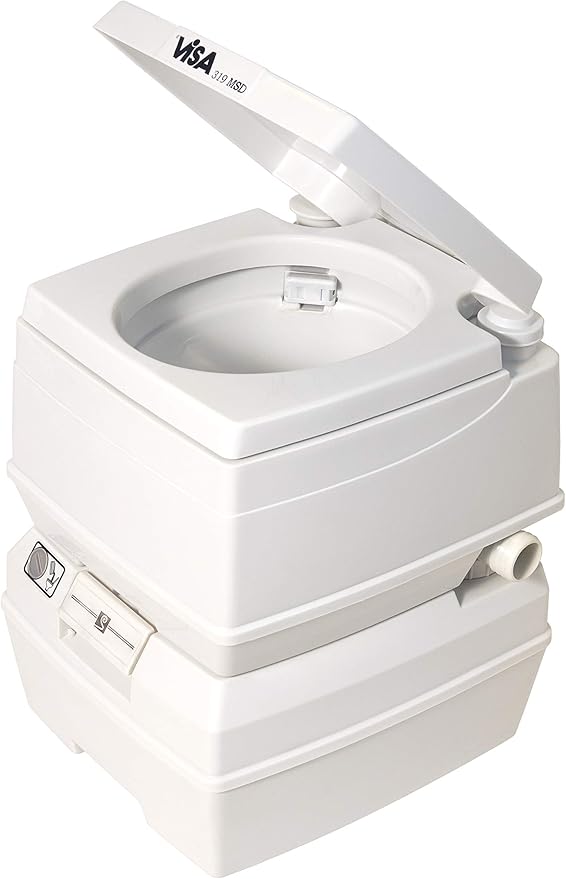 Dock Edge + Visa Marine Potty 18 Litre Toilet Grey (DEF319)