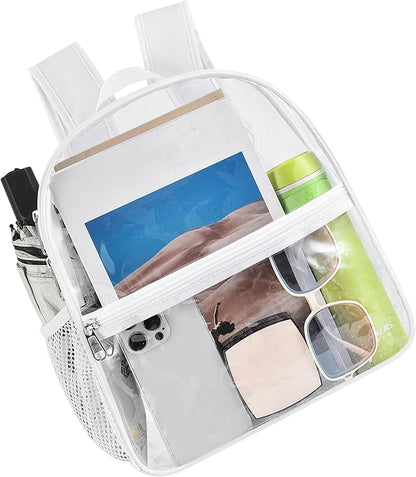 Oraben Clear Backpack for Stadium Events Stadium Backpack Waterproof 12x6x12 Clear Bag for Adult Concert Sport Work