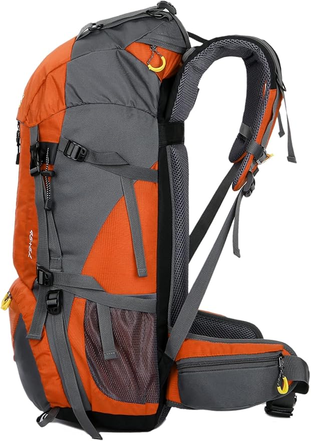 50L Hiking Backpack Men Camping Backpack with rain cover 45l+5l Lightweight Backpacking Backpack Travel Backpack