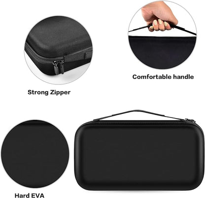 ANKHOH Walkie Talkie Case Holder for 50 Channel GMRS Two-Way Radio, Long Range Handheld Mobile Radios Hard Storage Carrying Box for Rechargeable Batteries, Charger and Headset, Black(Bag Only)
