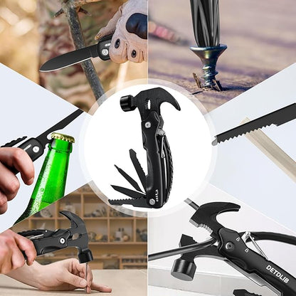Empower Your Outdoors with the 12-in-1 Multitool Hammer,The Perfect Male Gift Set for Camping Enthusiasts, Father's Day Celebrations