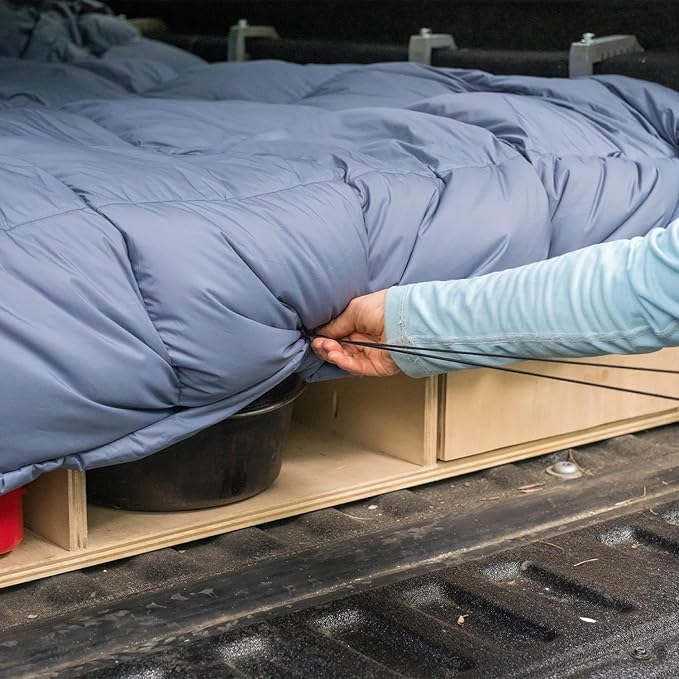 HEST Packable Down Comforter for Camping, Single Size - Warm Outdoor Puffy Blanket, Down Blanket with 50-L Tote, Hydrophobic Duck Down - Perfect for Hiking, Camping, Backpacking & Outdoor Adventures