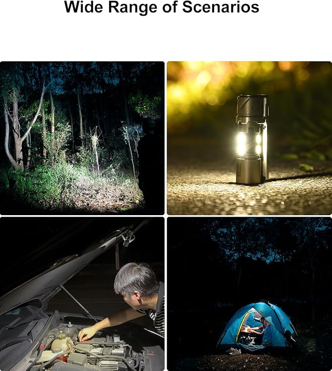 SK03 Pro Titanium EDC Rechargeable Flashlight with Magnetic Bracket, Side Light, 4 Colors Filters, 10 Modes, Small Flashlights Powerful AA LED Flashlight for Camping, Emergencies
