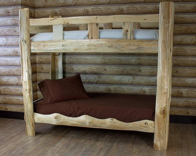 Everything Summer Camp Cabin Comfort - Cot Sheet for Camping and RV Cots - Fits All Cot Size Beds Comfortably -72 x 28 Inches - Super Soft (3 Piece Cot (Fitted, Flat, Pillowcase), Chocolate)