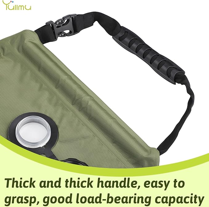 Portable Shower 5 Gallons/20L Portable Camping Shower Bag with Removable Hose and On-Off Switchable Shower Head Traveling Shower for Beach Swimming, Hiking