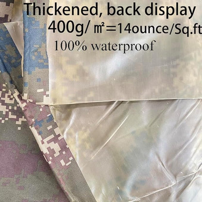 Waterproof Tarp CamouflageThickening Multi-Size Sun Shade Sail Customized Tarpaulin Sunrays Block Awning for Patio Canopy Rain Cover Canvas Sunshade Camp Outdoor Gardens Canopy (9.5ft*12.6ft)