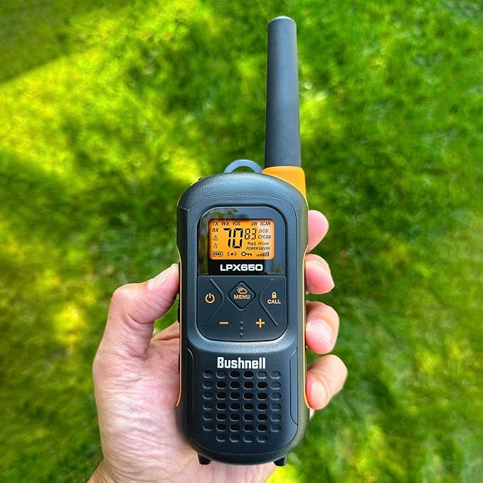 New Bushnell LPX650 Walkie Talkies - Waterproof Long Range Two Way Radios, IP67 Rugged Floating Design, USB-C Rechargeable - Equipped for Wherever Life Takes You (2 Pack)