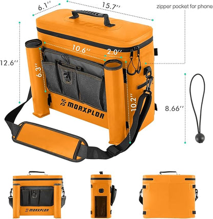 Kayak Cooler,Waterproof Kayak Seat Back Cooler for Kayaking,Kayak Accessories Cooler Bag,Protable Ice Chest,Beach Cooler,Travel Cooler for Camping or Lunch Bag