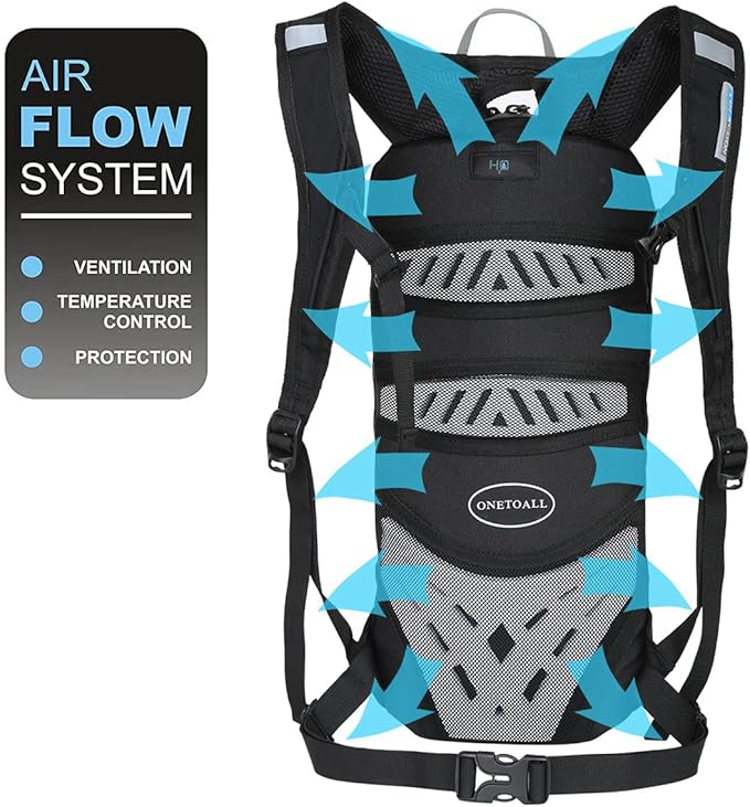 LOCAL LION Running Backpack for Men & Women, Lightweight Hydration Backpack 6L, Bike Rucksack Breathable for Biking Travelling Hiking