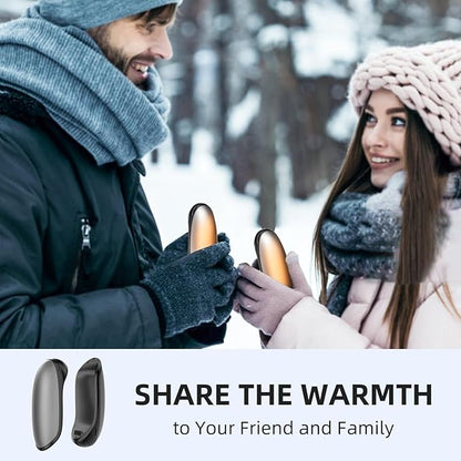 Hand Warmers Rechargeable, 2 Pack Electric Hand Warmer, 7200mAh Portable Reusable Hand Warmer, Pocket Size, 3S Fast Warming up for Heat Therapy, Prevent Chilblain, Outdoor Activity Hiking, Camping