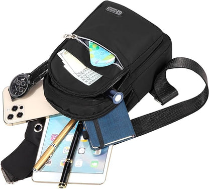 Small Sling Backpack Crossbody Sling Bag, Chest Bag Daypack Fanny Pack Cross Body Bag for Outdoors Hiking Traveling