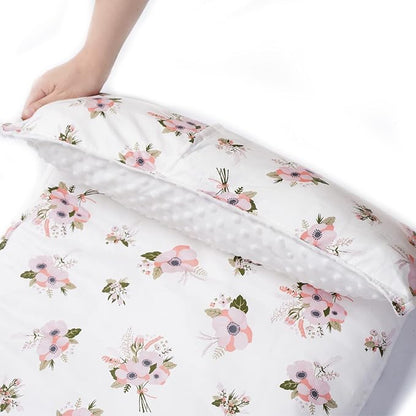 Bunnikins & Clover Toddler Nap Mat with Removable Pillow, Nap Mats for Preschool, Easy Clean Toddler Nap Pad for Kindergarten, Kids Sleeping Bag for Travel Camping
