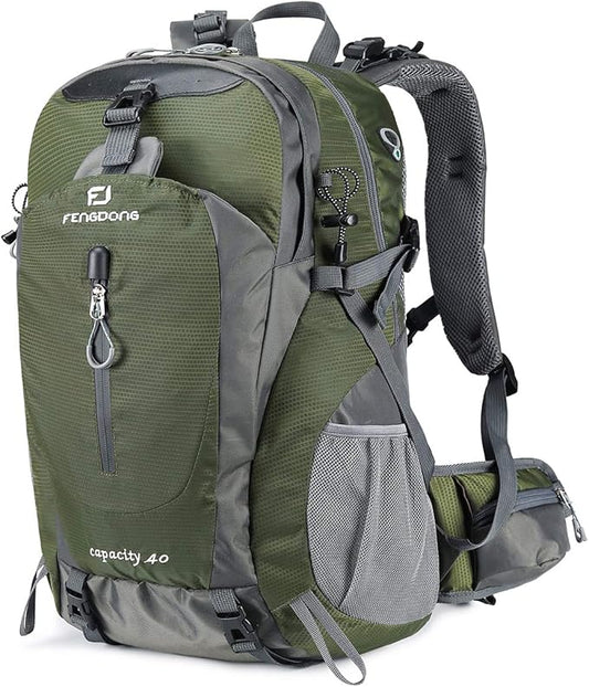40L Waterproof Lightweight Hiking,Camping,Travel Backpack for Men Women