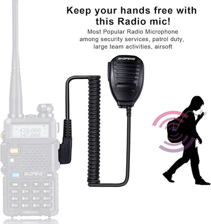 BaoFeng UV-5R 8 Watt Ham Radio BaoFeng Radio with Extra 1800mAh Battery and 771 Antenna Dual Band Ham Radio Handheld Includes Full Kit Walkie Talkie