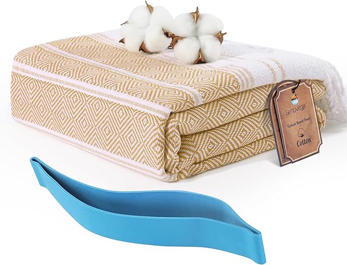 Genovega Turkish Bathroom Bath Towels Bulk Beach Pool Swim Towel Set Absorbent Quick Dry Extra Large Long Wide Multipack Adult Men Soft Cotton Luxury Hot Tub Spa Accessories