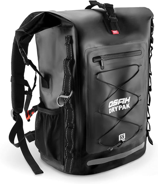 Waterproof Backpack Dry Bag 35L/55L – Heavy Duty Roll-Top Hiking Backpack for Travel, Kayaking, Boating, Camping, Rafting and Fishing