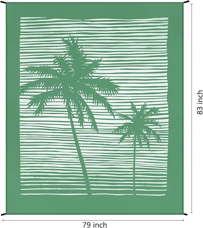 Beach Blanket Waterproof Sandproof Extra Large Beach Mat 79" X 83"/120"x108"for 1-8 Adults Quick Drying Durable Outdoor Picnic Mat for Beach Travel Camping Hiking