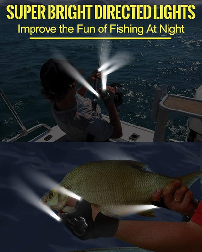KFK Father's Day Gifts from Wife Daughter Son Hands Free Flashlight Gloves Cool Gadgets Gifts for Men Birthday Christmas for Him Boyfriend Husband Dad Fishing Camping Outdoor Repairing Tool