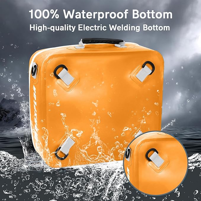 Waterproof PVC Paddleboard Cooler Deck Bag - 12 Can Soft Insulated Cooler for Paddleboarding, Camping, Kayaking