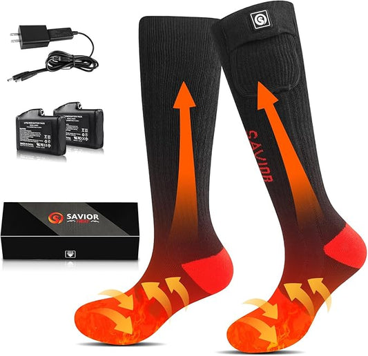 Heated Socks Men Women Battery Sock for Cold Feet Thermal Electric Socks for Camping Winter Footwarmers