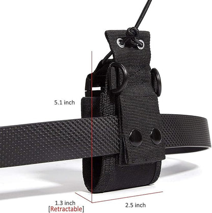 LUITON Radio Holder Walkie Talkie Pouch Molle Radio Pouch BaoFeng Radio Holster Strap Radio Case for Duty Belt Compatible with BaoFeng UV5R 888S F8HP Kenwood Icom HYT Arcshell Retevis H777 (1 Pack)
