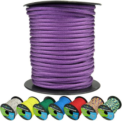 West Coast Paracord 550lb Paracord Spools – 7 Strand Type III Tactical Parachute Cord for Hiking, Camping, and Fishing – Purple (100 ft)