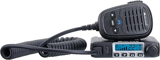 Midland – MXT115 - 15 Watt GMRS MicroMobile Two Way Trails Radio - Off Roading Outdoor RZR Farm - 8 Repeater Channels Extended Range - External Magnetic Mount Antenna - NOAA Weather Alerts