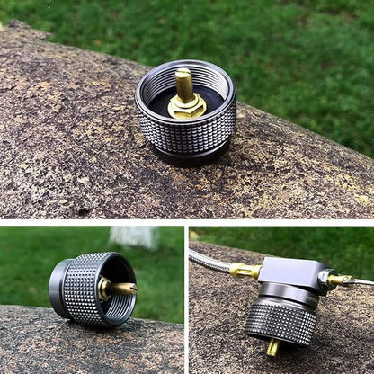 Campingmoon Gas Canister Refill Adapter, Portable Outdoor Gas Saver Lindal Valve Canister Shifter, Camping Canister Vent Valve, Z15