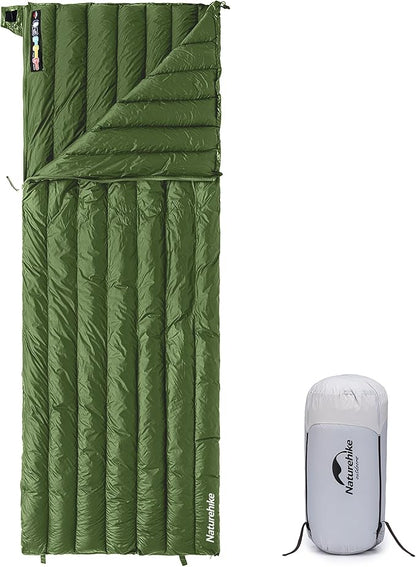 Naturehike Ultralight Backpacking Down Sleeping Bag for Adults, 650 Fill Power Sleeping Bag 20oz for 42-52℉, Compact Lightweight Sleeping Bags for Hiking Camping 3 Seasons