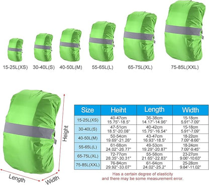 PATIKIL Waterproof Backpack Rain Cover, Non-Slip Backpack Cover with Reflective Strap Stay Dry for Hiking, Camping, Hunting