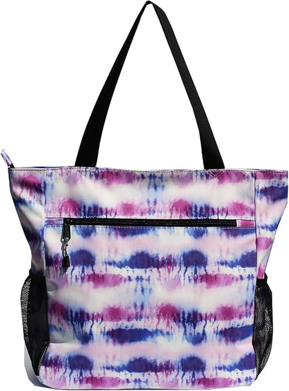 ESVAN Original Floral Water Resistant Large Tote Bag Shoulder Bag for Gym Beach Travel Daily Bags Upgraded