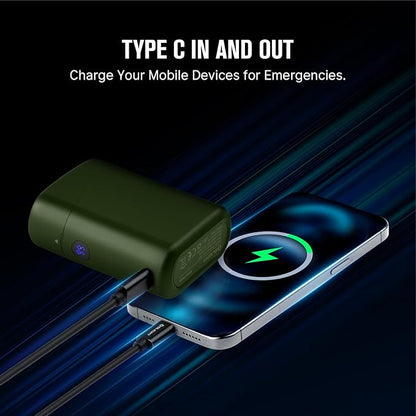 OLIGHT Baton4 Premium Edition EDC Flashlights 1300 Lumens with Type-C Charging Box, Powered By Rechargeable Battery, Small Bright Flashlight IPX8 Waterproof for Camping Emergencies Outdoors (OD Green)