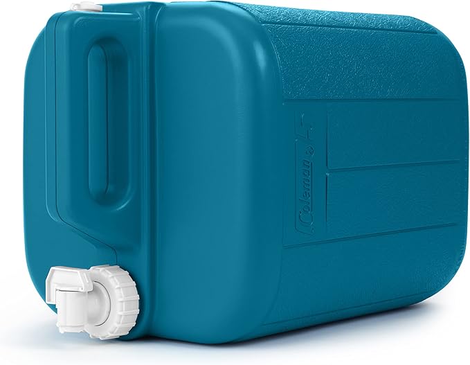 Coleman Chiller 5-Gallon Water Container with Spigot & Carry Handle, Heavy-Duty Water Jug & Water Carrier for Camping, Tailgating, Parties, Emergencies, & More