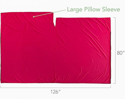 Pike Trail Sleeping Bag Liner – Travel and Camping Sheet, Lightweight and Compact Insert with Full Length Zipper and Guarantee