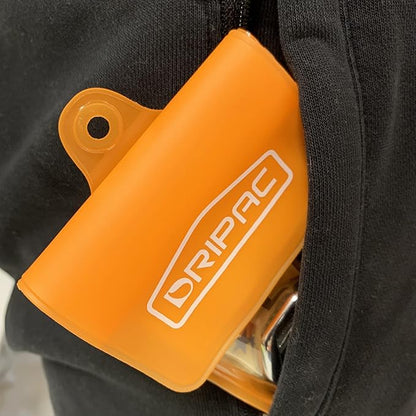 DRIPAC Waterproof Car Key FOB Case Waterproof Wallet Waterproof Holder Pouch For Key ID Badge Credit Card Money（Orange）