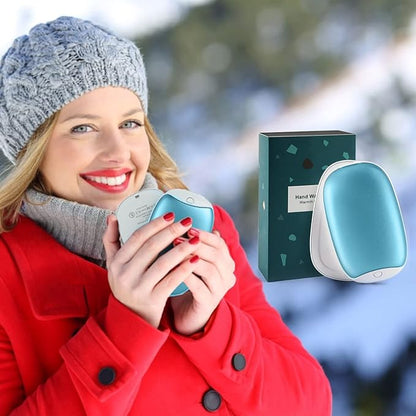 2 Pack Hand Warmers Rechargeable, 8000mAh Electric Portable Pocket Hand Warmer/Power Bank, Great for Outdoor Sports, Hunting, Golf, Camping, Warm Gifts for Women, Men