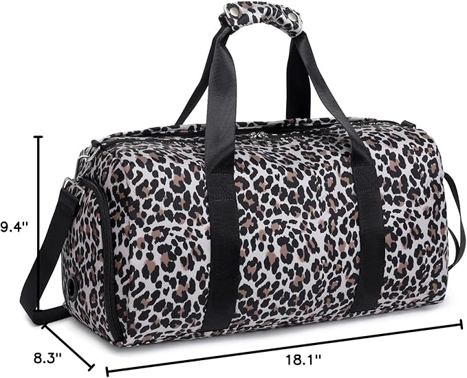 JIANYA Gym Bag Women Duffel Bags, Womens Sport Duffle Bags with Shoe Compartment and Wet Pocket, Carry On Size for Overnight Weekender Travel