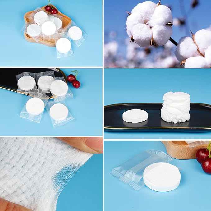200Pcs Compressed Washcloth Towels, Disposable Towel Coin Tissues Camping Wipes Toilet Paper Tablets Portable Towels for for Travel, Camping, Hiking, Sport, Toilet, Hand Wipes