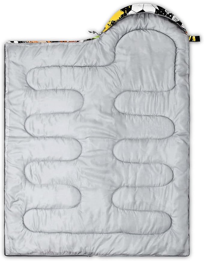 Kids Sleeping Bag for Boys Girls,Cute Puppy Print-Lightweight Warm Portable Outdoor Indoor-Waterproof Cold Weather Resistant Sleeping Bag for Camping Hiking