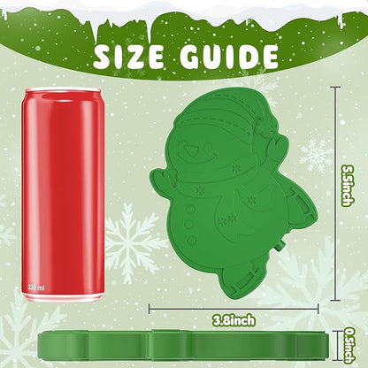 HiYZ Christmas Ice Packs for Lunch Boxes - Reusable Kids Ice Packs - Quick Freeze, Space Saving, Long-Lasting Cooler for Lunch Box, Thin Ice Packs Ideal for Travel, Picnics, and School