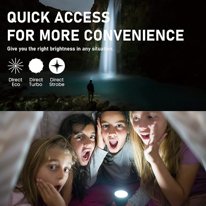 sofirn IF19 Small Flashlight Rechargeable 2000 Lumens, Flashlight Super Bright with SST40 LED, TIR Lens, for Emergency, Outdoor Rescue, Searching, Camping, Hiking
