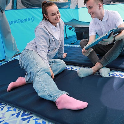 KingCamp Self Inflating Sleeping Pad for Camping, Ultralight Portable Camping Cot Mat, Inflatable Luxury Camping Air Mattress Pad for Hiking, Outdoor, Car, Tent