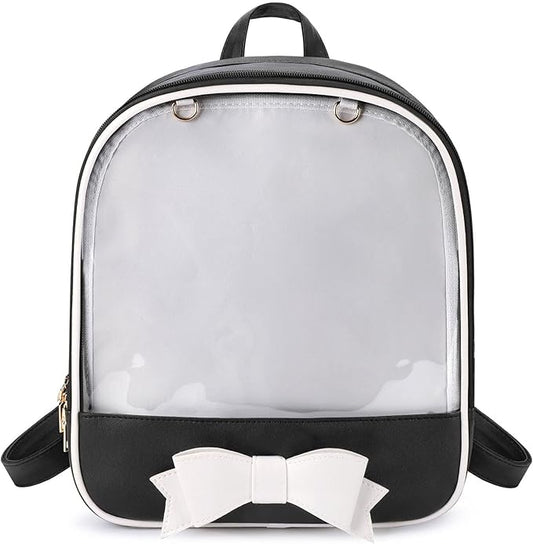 STEAMEDBUN Ita Bag Backpack Bowknot Kawaii Pin Display Backpack Bag with Insert