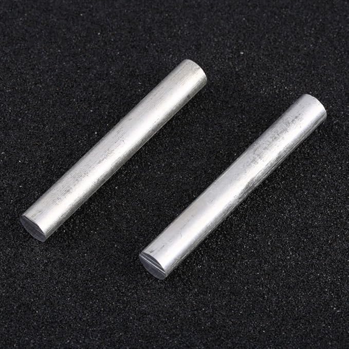F-ber 5pcs 4inch(100mm)/5inch(127mm) Long OD16mm(0.63") High Purity 99% Magnesium Metal Rod Mg Fire Starter Survival Emergency Rod Well Sparks for Camping Hiking