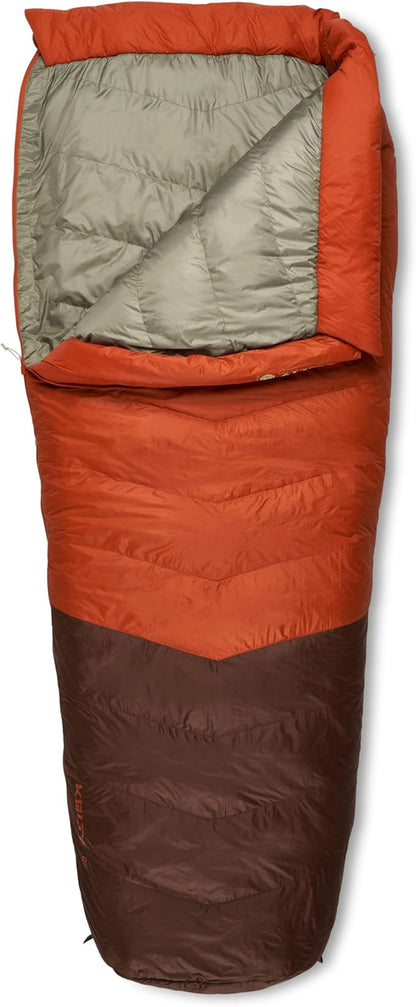 Kelty Supernova Down Sleeping Bag, Compact + Lightweight, Roomy Shape for All Body Types and Sleep Positions, Recycled Shell Fabrics