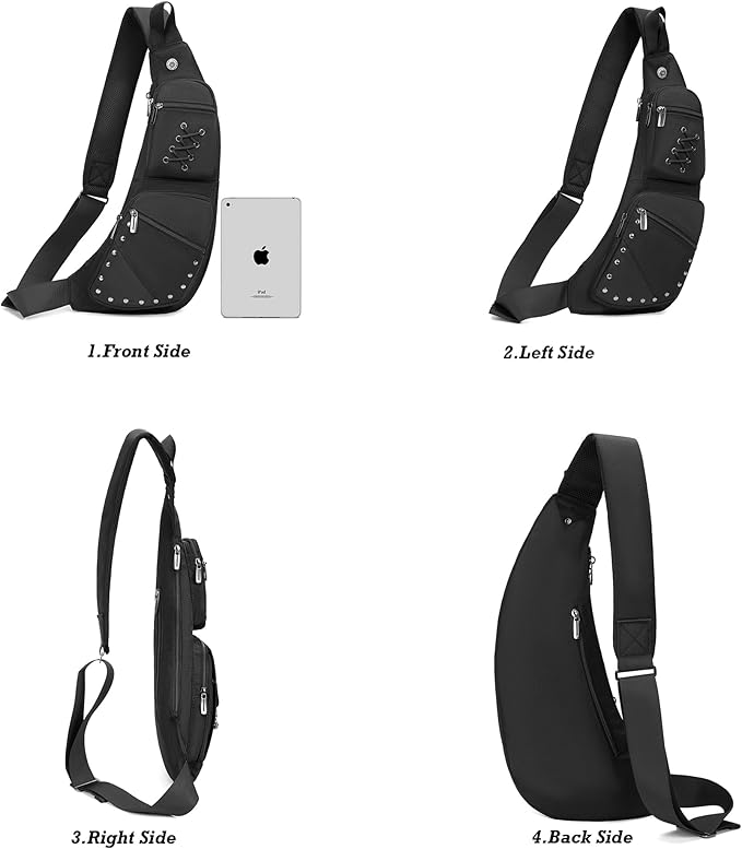 NICGID Sling Bag Chest Shoulder Backpack Crossbody Bags Casual Daypack for Men Women