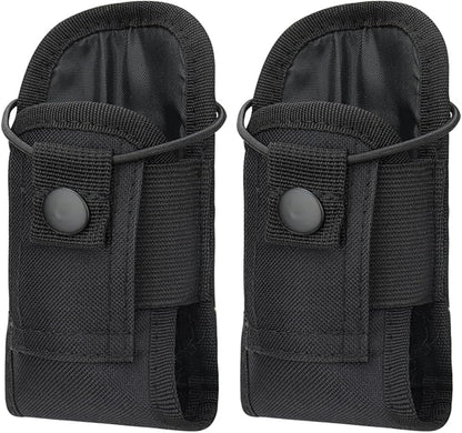 BAOFENG Tactical Pouch Walkie Talkie Bag Molle Radio Pouch Portable Radio Case Outdoor Hunting Nylon Case Holster Pouch Bag UV-5R UV-17 UV-21 Kenwood Two Way Radio(2Pack)
